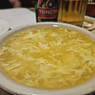 Egg drop soup!! The best!!