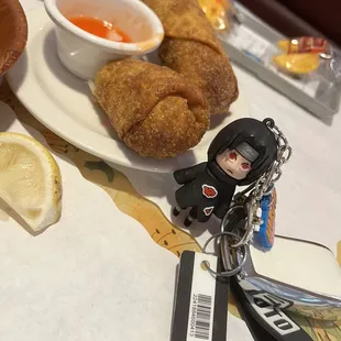 Egg rolls with itachi