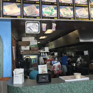 Small and large size above counter