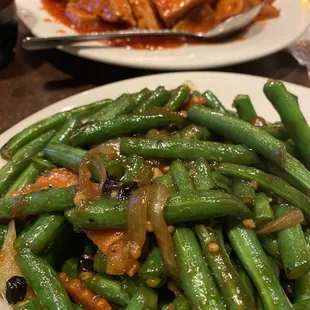 Garlic string beans. Superb!
