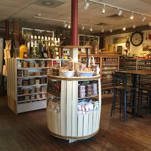 the inside of a store