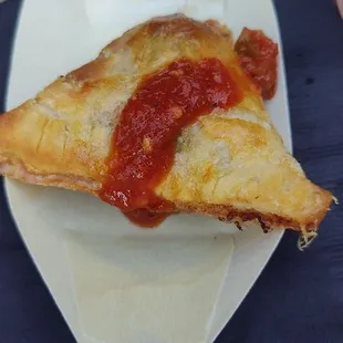 Cafe Sevilla's manchego cheese &amp; chorizo empanada