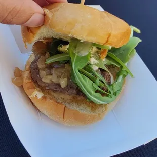 The Cave mini wagyy burger