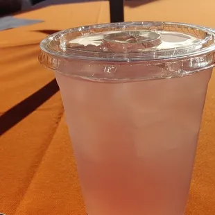 The Cave Prime Steak's lavender lemonade