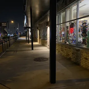 Street-facing view of the restaurant.
