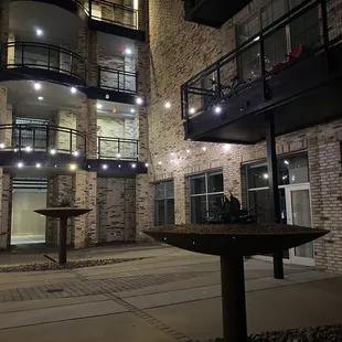 Courtyard outside the restaurant.