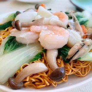 Pan Seared Seafood Noodles $18.99
