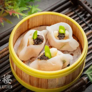 Black Truffle Scallop Dumplings