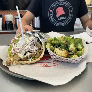 Lamb Gyro and Fried Brussel Sprouts side were amazing!  (9/23/2023)