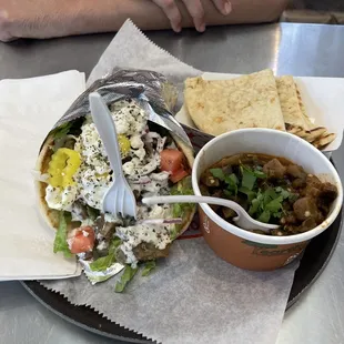 Lamb Gyro and Zaalouk side were excellent!  (9/23/2023)