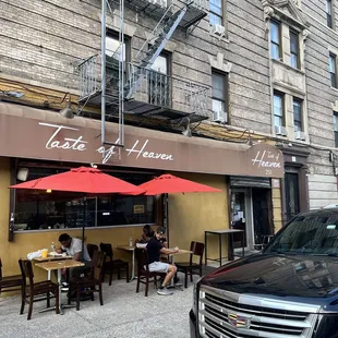 Outside seating area