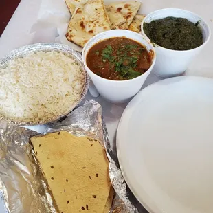 a variety of food items