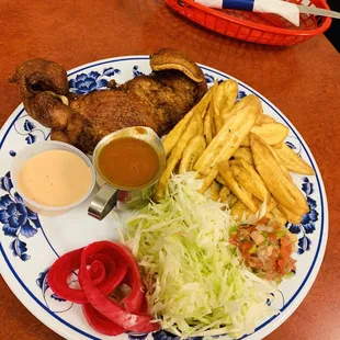 Chuleta con tajadas!