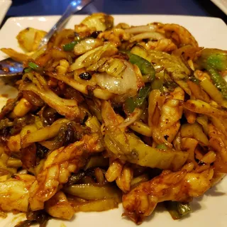 Squid with Sour Cabbage