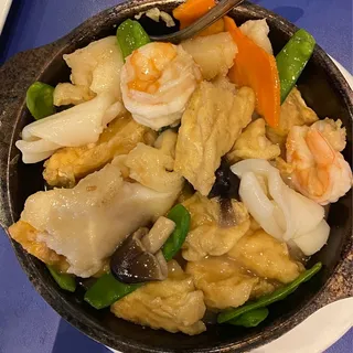 Seafood and Tofu in Casserole