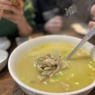 Stewed Chicken and pork tripe soup