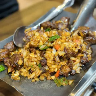 Cumin Lamb on a iron plate