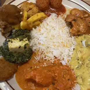 A little sample of everything on the buffet