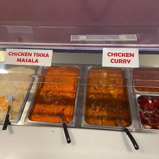 a variety of food items