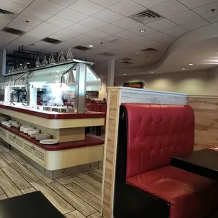 Steam rising up from the cookers.