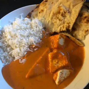 Paneer Tikka Masala, Garlic Naan