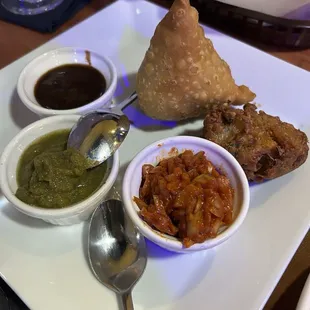 Vegetable Samosa,  Vegetable Pakora