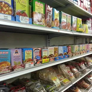 a variety of food items