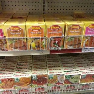 a variety of food items