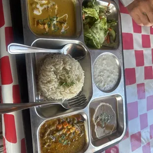 Vegetarian plate on Saturdays