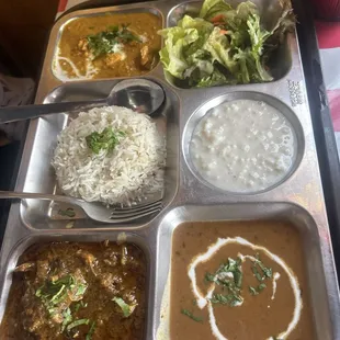 Non vegetarian plate on Saturdays