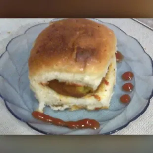 Vada pao( veg burger)