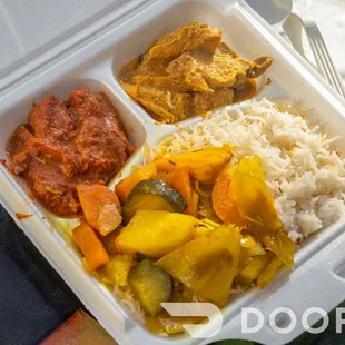 a container of food
