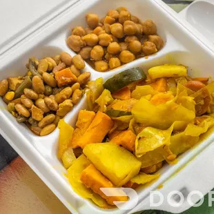 a container of food