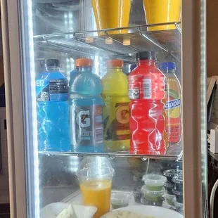 Assorted drinks