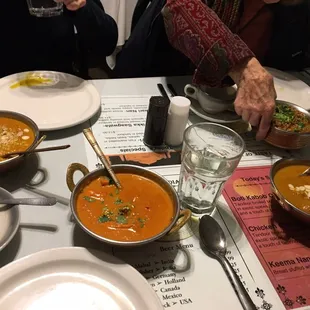 Everyone&apos;s orders came in beautiful bowls with communal basmati rice.