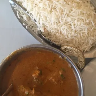 Chicken curry...seriously my new favorite dish! So full of flavor and spices!