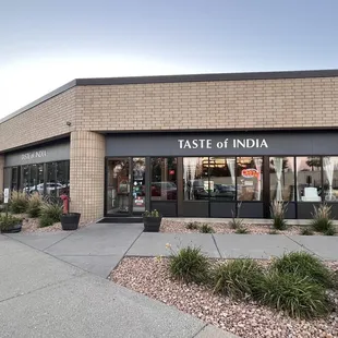 the front of the restaurant