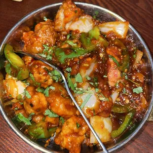 Chili Chicken - not on their menu but you can request it
