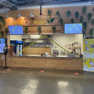 a food counter