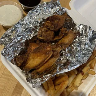 Naked wings 10 PIECE WING SIDE (FRIES ONLY)
