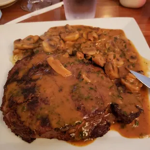 Steak Marsala today, so delicious!