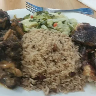 Oxtail and Jerk Chicken Combo