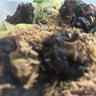 Charred inedible oxtails