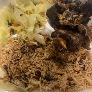 Flavored Oxtails Dinner (Large) after requesting extra gravy = Dry and flavorless,