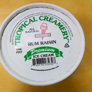 Rum &amp; Raisin Ice Cream