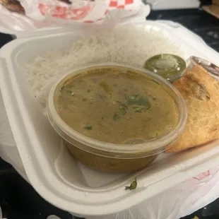 Chicken Korma and 2 Piece Samosa