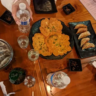 Kimchee pancakes