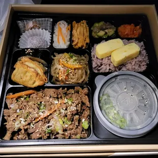 premium box with beef bulgogi