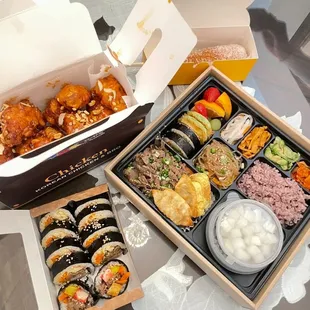 sushi and sashimi, food