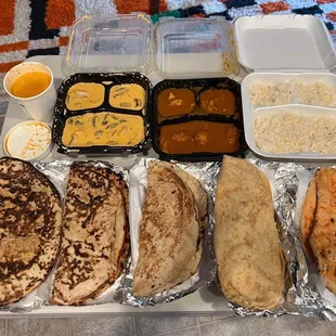 Shrimp Special Naan Bread Garlic Naan Chicken Naan Bhatura Chicken Curry